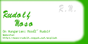 rudolf moso business card